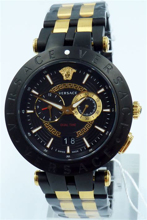 versace uhr herren gold schwarz|UHREN FÜR HERREN .